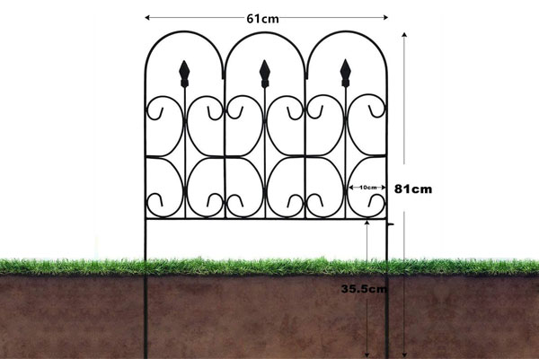 Velit Flower Bed Metal Dimicatio Obex Panels Decor Picket Edging