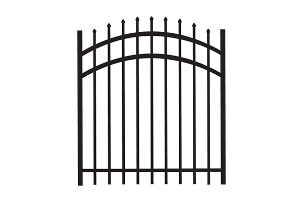 Black Metal Walkway Fence Gate For Villa/hort/Cortyard/Home