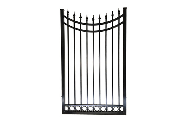 Black Metal Walkway Fence Gate For Villa/hort/Cortyard/Home