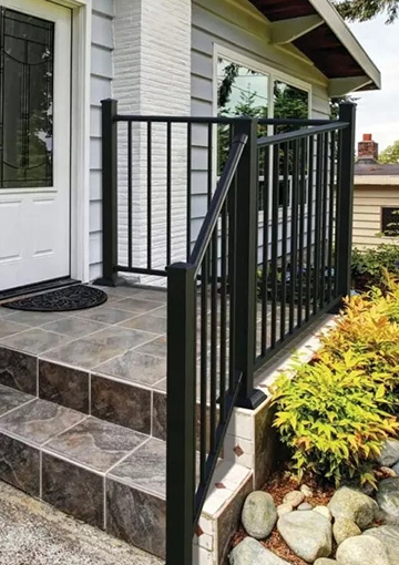 Pulvis Coated hastam Top Metal Steel Fence Panels For Residential Yard